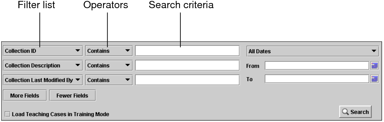 Search fields