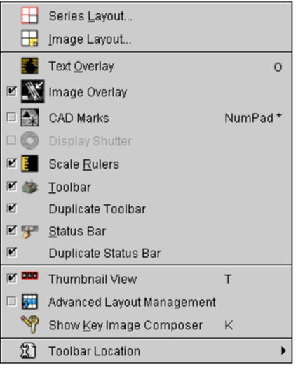 View menu