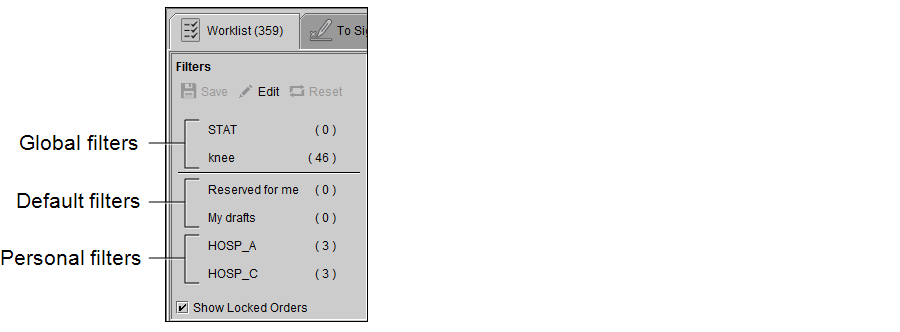 About Worklist Filters