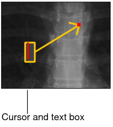 Cursor and text box