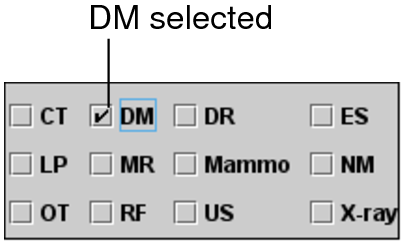 Modality filters