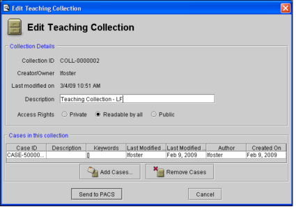 Edit Teaching Collection