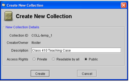 Create New Collection