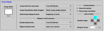 Series Display options