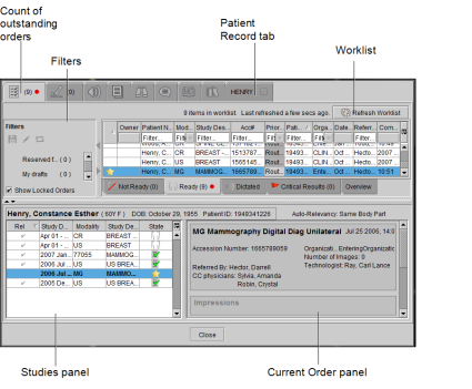 Reporting Worklist