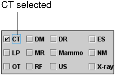 Modality filters