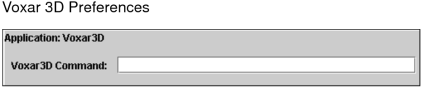 Voxar 3D preferences