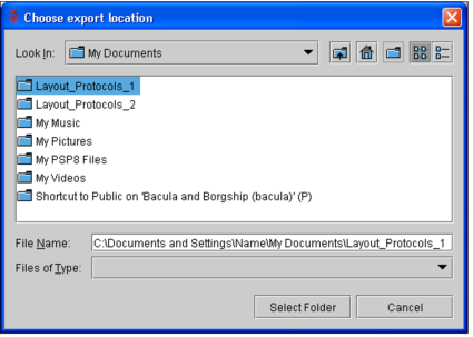 Export locations