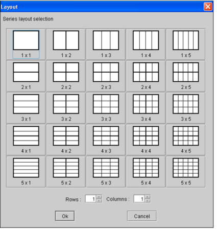 Layout dialog