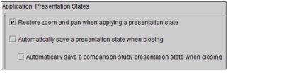 Presentation state preferences