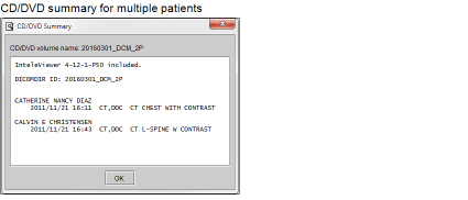 Burning DICOM Data to a CD or DVD