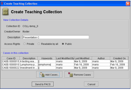 Create Teaching Collection