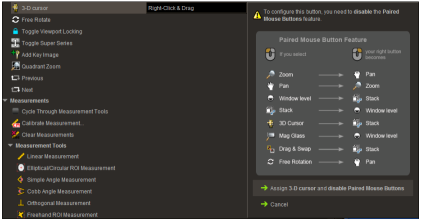 Assign click-and-drag action to right-mouse button