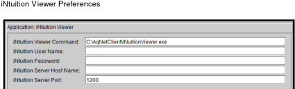 AquariusNET Viewer preferences