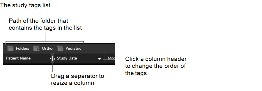 Study Tag Files Working with Study Tags