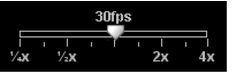 Frame rate slider
