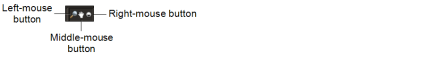 Mouse button configuration in status bar