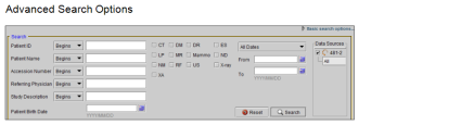 Advanced Search Options