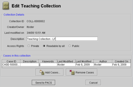 Edit Teaching Collection